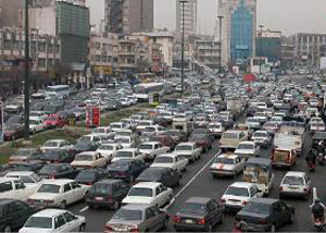 ترافیک تهران با 3 میلیون خودرو دو برابر توکیو با 14 میلیون خودرو است
