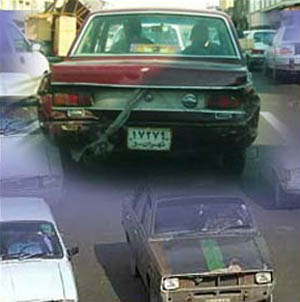 جمع آوری خودروهای فرسوده از معابر تهران 