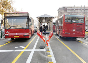 کاهش 7 دقیقه ای زمان سفر با خط یک BRT