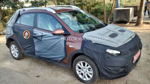 Hyundai Elite i20 Cross spotted in a new color – Spied