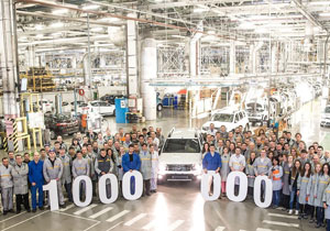Renault Duster factory in Moscow produces its millionth car 