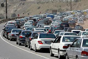 ترافیک پرحجم در جاده های شمال کشور