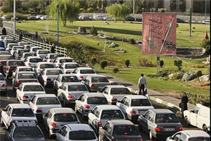 ترافیک پرحجم در آزادراه تهران _ کرج