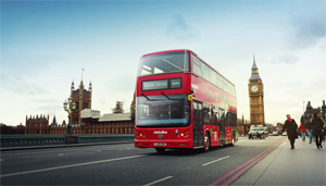 معرفی اتوبوس های دو طبقه الکتریکی در لندن

