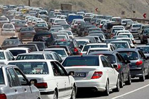 ترافیک سنگین در محور هراز و چالوس 