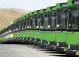 فاصله حرکت اتوبوس ها در معابر مرکزی شهر تهران کاهش یافت