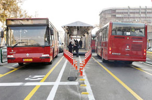احداث ایستگاه BRT در ضلع شمال تقاطع ولیعصر فتحی شقاقی