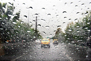 بارش پراکنده باران در اکثر محورهای استان مازندران