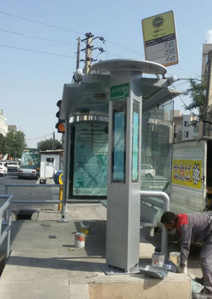  ایمن سازی نخستین ایستگاه اتوبوس ویژه معلولان در منطقه 19

