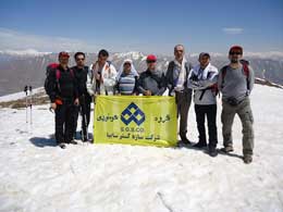 صعود گروه كوهنوردي سازه گستر سايپا به قله پهنه حصار