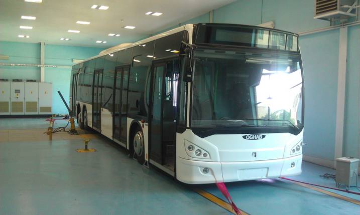 تست استاندارد ECE R49 بر روي نخستين اتوبوس شهري انجام شد
