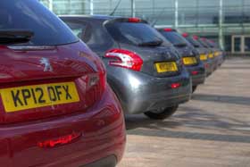 Peugeot sales rose 5.6 percent in the UK in 2012