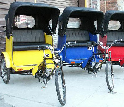 تاکسي دوچرخه روش جدید برای کاهش ترافيک 