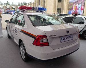 تجهیز ناوگان پلیس چین به خودروهای اشکودا رپید