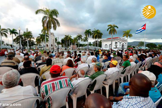 جشن انقلاب کوبا در آرامگاه کاسترو