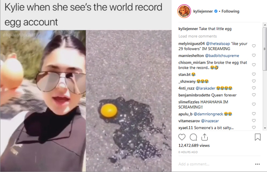 یک تخم‌مرغ رکورد کایلی جنر را شکست!