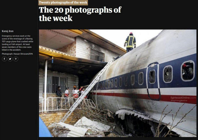 سقوط بوئینگ، جزو ۲۰ عکس برتر گاردین