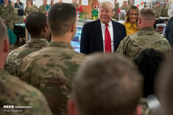 سفر سرزده ترامپ به عراق‎