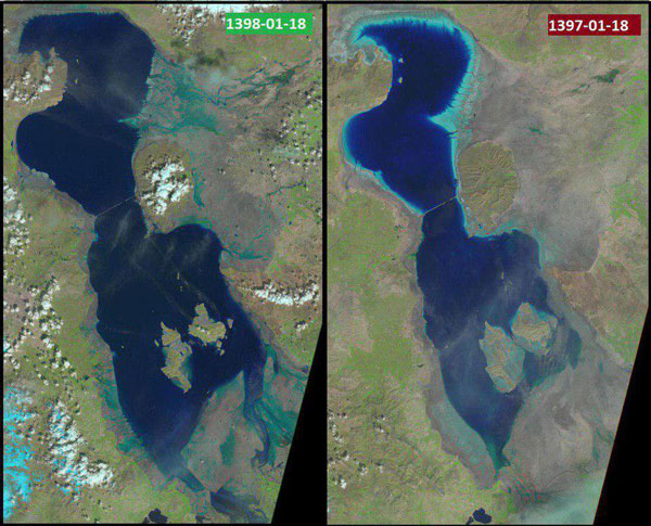 دریاچه ارومیه سیرآب شد