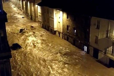 سیل و طوفان در اسپانیا و پرتغال