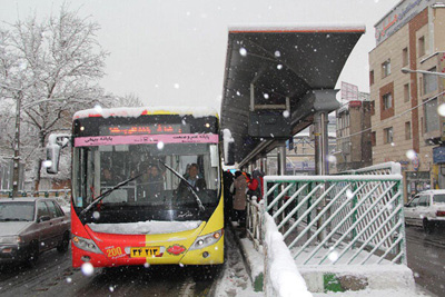 اجرای طرح زمستانی شرکت واحد اتوبوسرانی