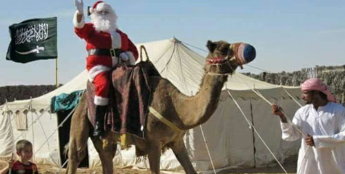 برگزاری جشن کریسمس در عربستان