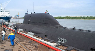 روسیه زیردریایی هسته‌ای جدید خود را به آب انداخت