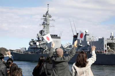 یک کشتی جنگی ژاپنی عازم خاورمیانه شد