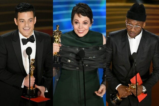 برندگان اسکار بازیگری جایزه می‌دهند