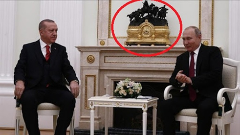 حاشیه‌سازی ۲ مجسمه در دیدار پوتین و اردوغان