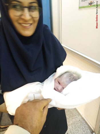 تولد یک نوزاد در متروی دروازه دولت