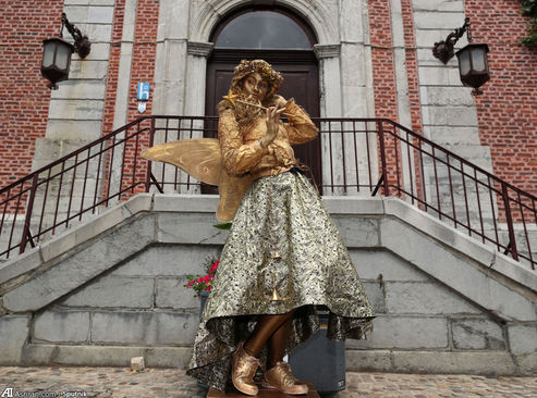 مجسمه‌های زنده در خیابان‌های بلژیک