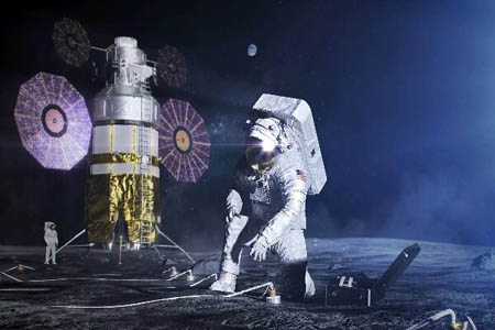 فضانوردان با لباس های جدید به ماه می روند