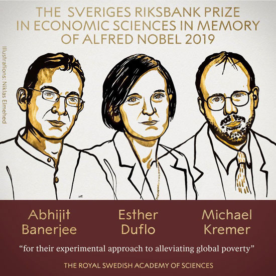 برندگان نوبل اقتصاد ۲۰۱۹ معرفی شدند