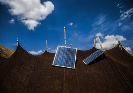 نصب پنل خورشیدی در مناطق عشایری مازندران
