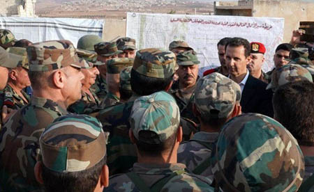 حضور بشار اسد در خطوط مقدم نبرد