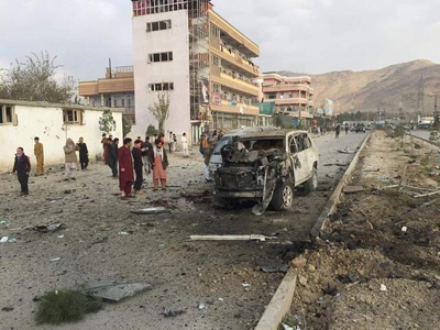 انفجار خونین مقابل وزارت کشور افغانستان