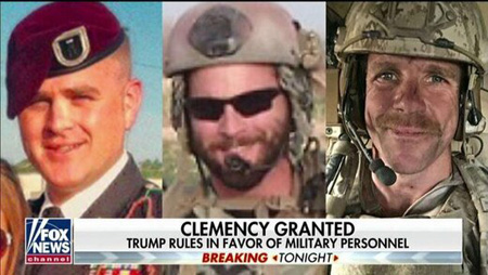ترامپ دو جنایتکار جنگی را عفو کرد