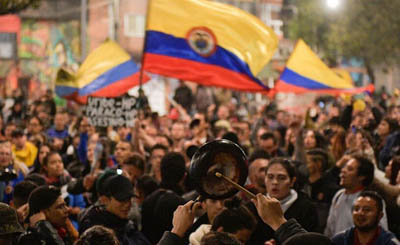 تداوم اعتصاب مخالفان در کلمبیا