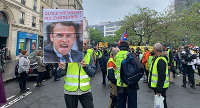 ادامه تظاهرات جلیقه‌زردها در فرانسه