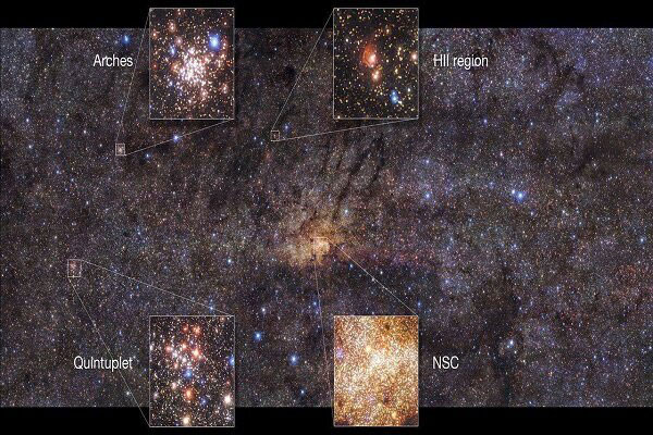 تصاویر جدید از مرکز کهکشان راه شیری