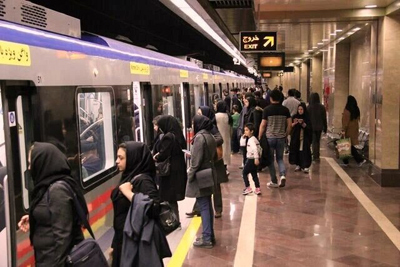 کاهش سرفاصله حرکت قطار‌های مترو