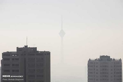 تصاویری از ادامه آلودگی هوای تهران