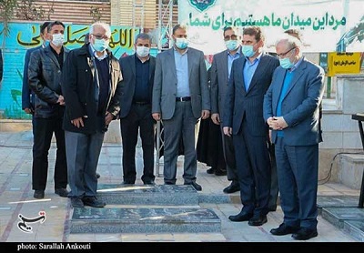 ادای احترام وزیر بهداشت به مقام سردار سلیمانی