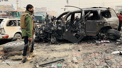 قاب‌هایی غم‌انگیز از انفجار خونین در کابل