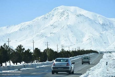 برف در سربند استان مرکزی