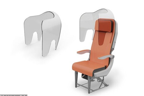 صندلی ضدکرونا برای هواپیما طراحی شد
