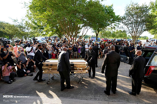 مراسم خاکسپاری جورج فلوید در آمریکا