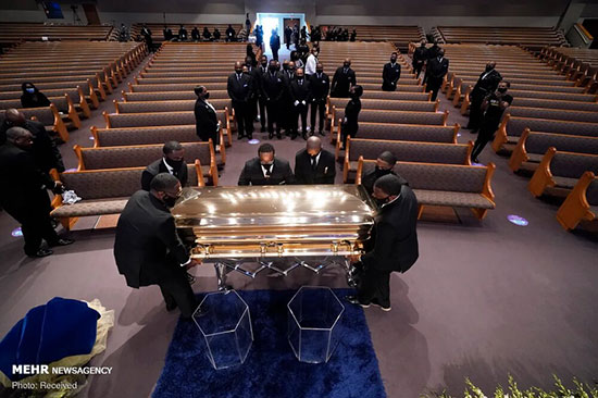 مراسم خاکسپاری جورج فلوید در آمریکا