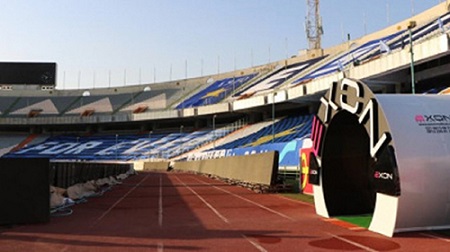 مجهزترین تونل ضدعفونی کشور در ورزشگاه آزادی